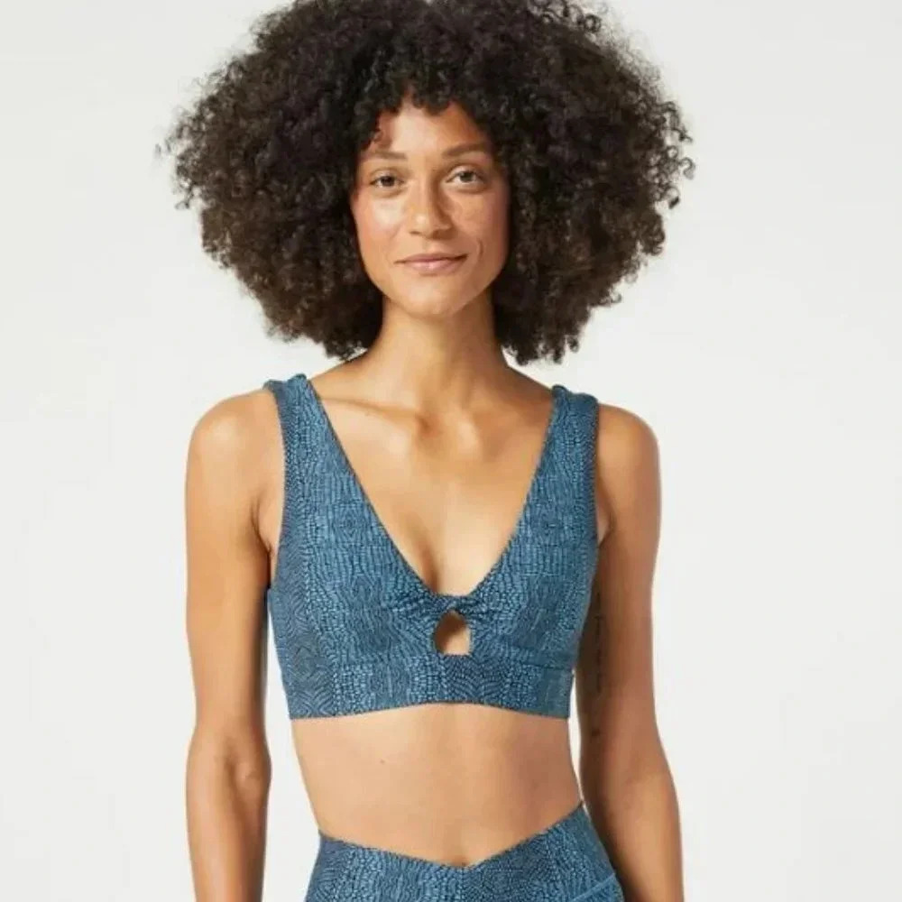 L*Space Printed Do The Twist Bra, let's croc about it - Picture 2 of 7